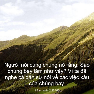 Picture 03 - 1 Sa-mu-ên 2:23 VIE - Người nói cùng chúng nó rằng: Sao chúng - Bible Verse Picture