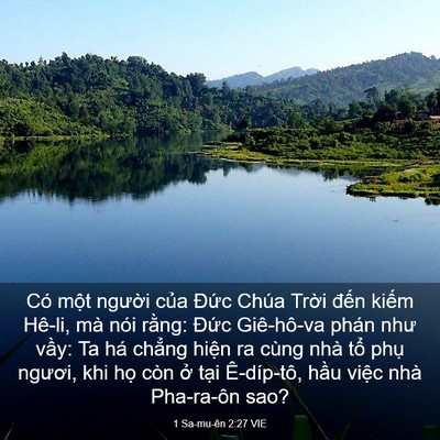 Picture 03 - 1 Sa-mu-ên 2:27 VIE - Có một người của Đức Chúa Trời - Bible Verse Picture