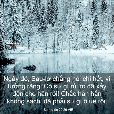 Picture 03 - 1 Sa-mu-ên 20:26 VIE - Ngày đó, Sau-lơ chẳng nói chi hết, vì - Bible Verse Picture