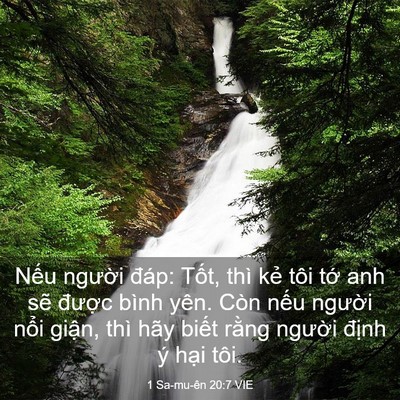 Picture 03 - 1 Sa-mu-ên 20:7 VIE - Nếu người đáp: Tốt, thì kẻ tôi tớ - Bible Verse Picture