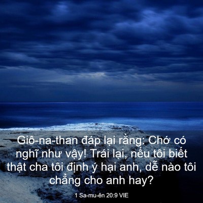 Picture 03 - 1 Sa-mu-ên 20:9 VIE - Giô-na-than đáp lại rằng: Chớ có nghĩ - Bible Verse Picture