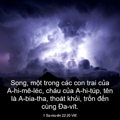 Picture 03 - 1 Sa-mu-ên 22:20 VIE - Song, một trong các con trai của - Bible Verse Picture