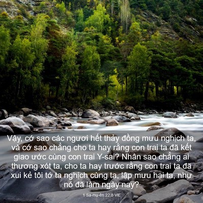 Picture 03 - 1 Sa-mu-ên 22:8 VIE - Vậy, cớ sao các ngươi hết thảy đồng - Bible Verse Picture