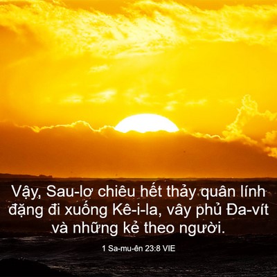 Picture 03 - 1 Sa-mu-ên 23:8 VIE - Vậy, Sau-lơ chiêu hết thảy quân lính - Bible Verse Picture