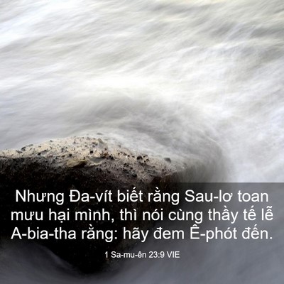 Picture 03 - 1 Sa-mu-ên 23:9 VIE - Nhưng Đa-vít biết rằng Sau-lơ toan mưu - Bible Verse Picture