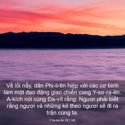 Picture 03 - 1 Sa-mu-ên 28:1 VIE - Về lối nầy, dân Phi-li-tin hiệp với - Bible Verse Picture
