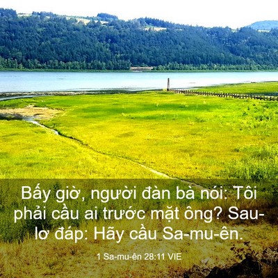 Picture 03 - 1 Sa-mu-ên 28:11 VIE - Bấy giờ, người đàn bà nói: Tôi phải - Bible Verse Picture