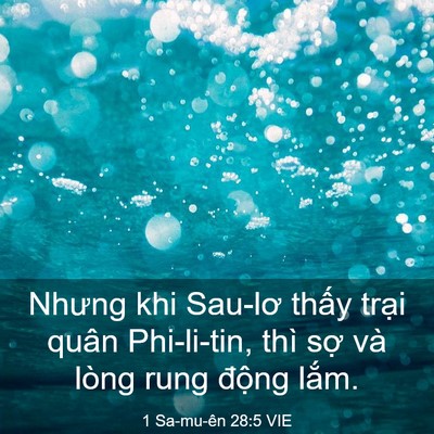 Picture 03 - 1 Sa-mu-ên 28:5 VIE - Nhưng khi Sau-lơ thấy trại quân - Bible Verse Picture