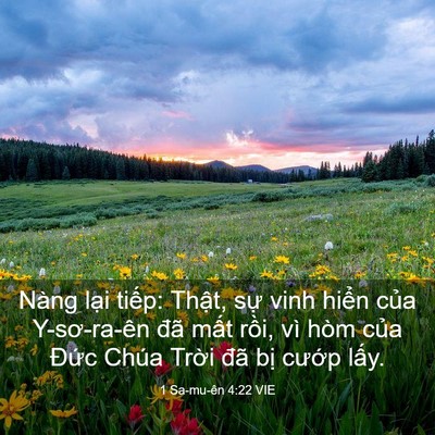 Picture 03 - 1 Sa-mu-ên 4:22 VIE - Nàng lại tiếp: Thật, sự vinh hiển - Bible Verse Picture