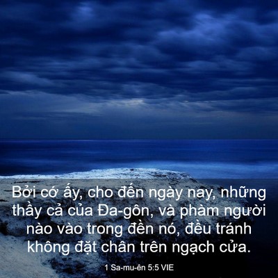 Picture 03 - 1 Sa-mu-ên 5:5 VIE - Bởi cớ ấy, cho đến ngày nay, những - Bible Verse Picture
