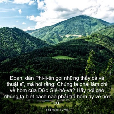 Picture 03 - 1 Sa-mu-ên 6:2 VIE - Đoạn, dân Phi-li-tin gọi những thầy - Bible Verse Picture