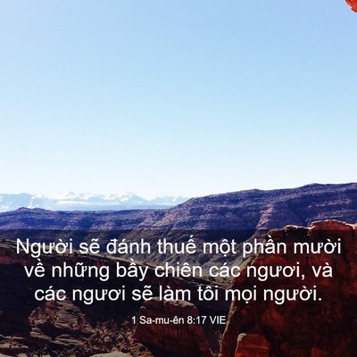 Picture 03 - 1 Sa-mu-ên 8:17 VIE - Người sẽ đánh thuế một phần mười - Bible Verse Picture