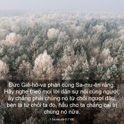 Picture 03 - 1 Sa-mu-ên 8:7 VIE - Đức Giê-hô-va phán cùng Sa-mu-ên rằng: - Bible Verse Picture