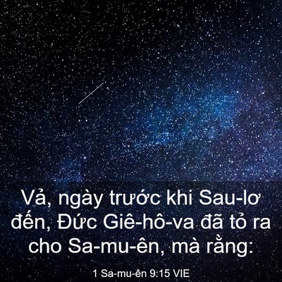 Picture 03 - 1 Sa-mu-ên 9:15 VIE - Vả, ngày trước khi Sau-lơ đến, Đức - Bible Verse Picture