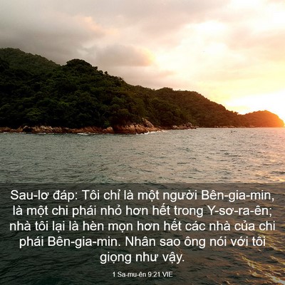 Picture 03 - 1 Sa-mu-ên 9:21 VIE - Sau-lơ đáp: Tôi chỉ là một người - Bible Verse Picture