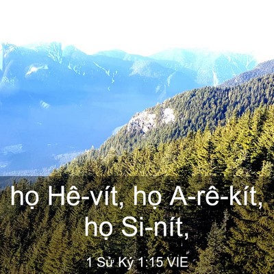 Picture 03 - 1 Sử Ký 1:15 VIE - họ Hê-vít, họ A-rê-kít, họ - Bible Verse Picture