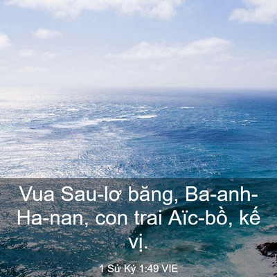 Picture 03 - 1 Sử Ký 1:49 VIE - Vua Sau-lơ băng, Ba-anh-Ha-nan, con trai - Bible Verse Picture
