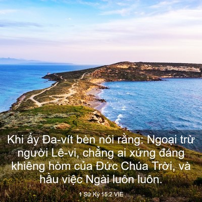 Picture 03 - 1 Sử Ký 15:2 VIE - Khi ấy Đa-vít bèn nói rằng: Ngoại trừ - Bible Verse Picture