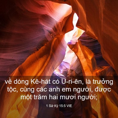Picture 03 - 1 Sử Ký 15:5 VIE - về dòng Kê-hát có U-ri-ên, là trưởng - Bible Verse Picture