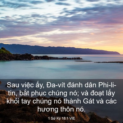 Picture 03 - 1 Sử Ký 18:1 VIE - Sau việc ấy, Đa-vít đánh dân Phi-li-tin, - Bible Verse Picture
