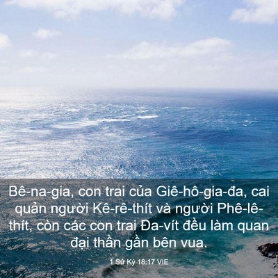 Picture 03 - 1 Sử Ký 18:17 VIE - Bê-na-gia, con trai của Giê-hô-gia-đa, cai - Bible Verse Picture