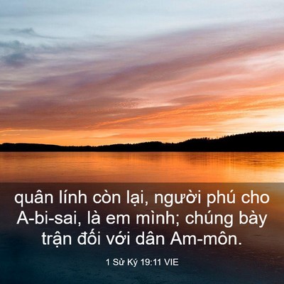 Picture 03 - 1 Sử Ký 19:11 VIE - quân lính còn lại, người phú cho - Bible Verse Picture