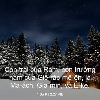 Picture 03 - 1 Sử Ký 2:27 VIE - Con trai của Ram, con trưởng nam của - Bible Verse Picture