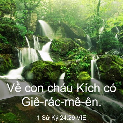 Picture 03 - 1 Sử Ký 24:29 VIE - Về con cháu Kích có - Bible Verse Picture