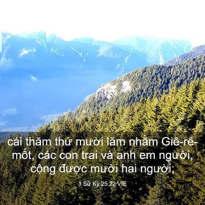 Picture 03 - 1 Sử Ký 25:22 VIE - cái thăm thứ mười lăm nhằm - Bible Verse Picture