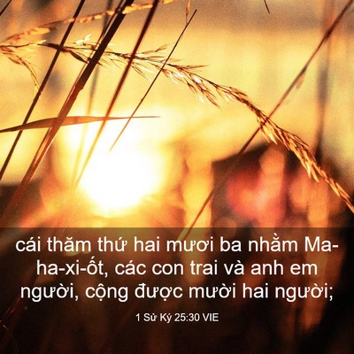 Picture 03 - 1 Sử Ký 25:30 VIE - cái thăm thứ hai mươi ba nhằm - Bible Verse Picture