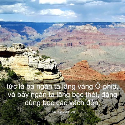 Picture 03 - 1 Sử Ký 29:4 VIE - tức là ba ngàn ta lâng vàng Ô-phia, và - Bible Verse Picture