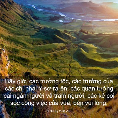 Picture 03 - 1 Sử Ký 29:6 VIE - Bấy giờ, các trưởng tộc, các trưởng - Bible Verse Picture