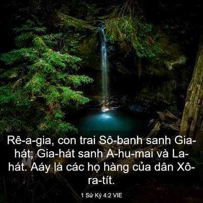 Picture 03 - 1 Sử Ký 4:2 VIE - Rê-a-gia, con trai Sô-banh sanh Gia-hát; - Bible Verse Picture