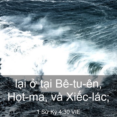 Picture 03 - 1 Sử Ký 4:30 VIE - lại ở tại Bê-tu-ên, Họt-ma, và - Bible Verse Picture