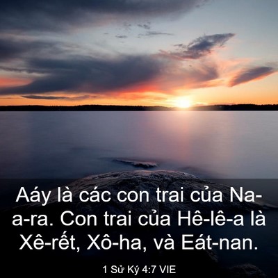 Picture 03 - 1 Sử Ký 4:7 VIE - Aáy là các con trai của Na-a-ra. Con trai - Bible Verse Picture
