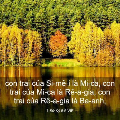 Picture 03 - 1 Sử Ký 5:5 VIE - con trai của Si-mê-i là Mi-ca, con trai của - Bible Verse Picture