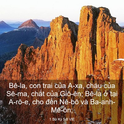Picture 03 - 1 Sử Ký 5:8 VIE - Bê-la, con trai của A-xa, cháu của Sê-ma, - Bible Verse Picture