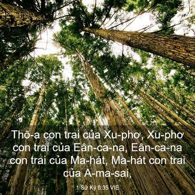 Picture 03 - 1 Sử Ký 6:35 VIE - Thô-a con trai của Xu-phơ, Xu-phơ con trai - Bible Verse Picture