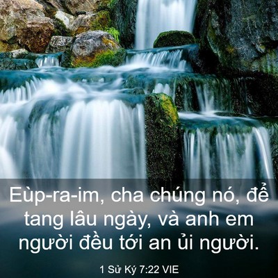 Picture 03 - 1 Sử Ký 7:22 VIE - Eùp-ra-im, cha chúng nó, để tang lâu - Bible Verse Picture