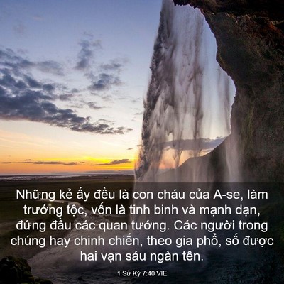 Picture 03 - 1 Sử Ký 7:40 VIE - Những kẻ ấy đều là con cháu của - Bible Verse Picture