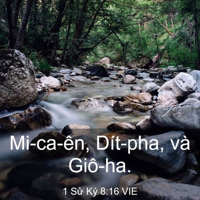 Picture 03 - 1 Sử Ký 8:16 VIE - Mi-ca-ên, Dít-pha, và - Bible Verse Picture