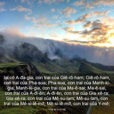 Picture 03 - 1 Sử Ký 9:12 VIE - lại có A-đa-gia, con trai của Giê-rô-ham; - Bible Verse Picture