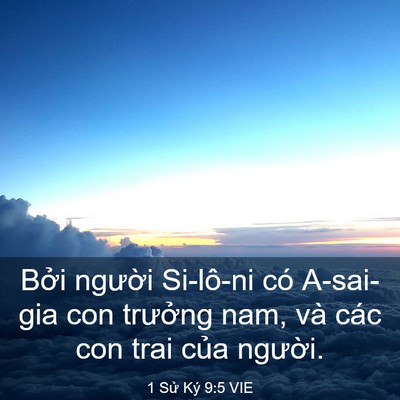 Picture 03 - 1 Sử Ký 9:5 VIE - Bởi người Si-lô-ni có A-sai-gia con - Bible Verse Picture