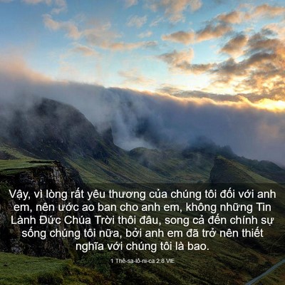 Picture 03 - 1 Thê-sa-lô-ni-ca 2:8 VIE - Vậy, vì lòng rất yêu thương của chúng - Bible Verse Picture