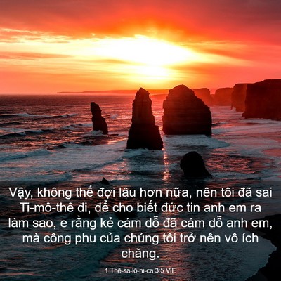 Picture 03 - 1 Thê-sa-lô-ni-ca 3:5 VIE - Vậy, không thể đợi lâu hơn nữa, nên - Bible Verse Picture