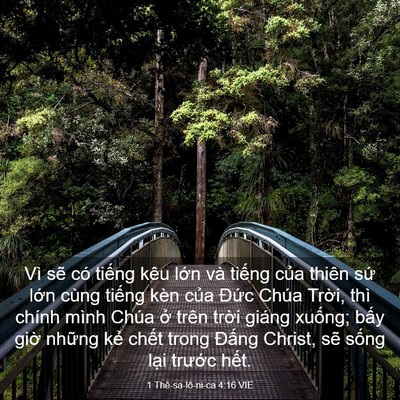 Picture 03 - 1 Thê-sa-lô-ni-ca 4:16 VIE - Vì sẽ có tiếng kêu lớn và tiếng của - Bible Verse Picture