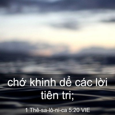 Picture 03 - 1 Thê-sa-lô-ni-ca 5:20 VIE - chớ khinh dể các lời tiên - Bible Verse Picture