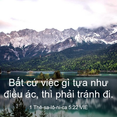 Picture 03 - 1 Thê-sa-lô-ni-ca 5:22 VIE - Bất cứ việc gì tựa như điều ác, - Bible Verse Picture