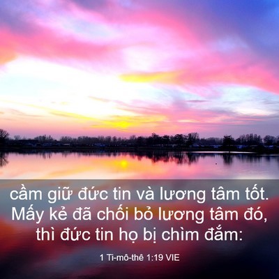 Picture 03 - 1 Ti-mô-thê 1:19 VIE - cầm giữ đức tin và lương tâm tốt. - Bible Verse Picture