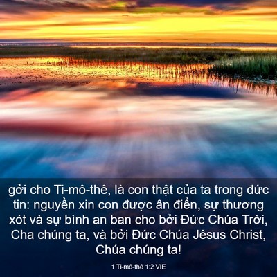 Picture 03 - 1 Ti-mô-thê 1:2 VIE - gởi cho Ti-mô-thê, là con thật của ta - Bible Verse Picture